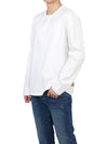 Henley Long Sleeve T-Shirt White - TEN C - BALAAN 6