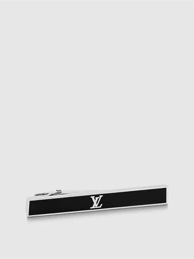 Men's LV Award Tie Pin Silver Black - LOUIS VUITTON - BALAAN 2