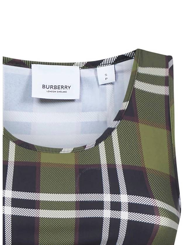 Check Crop Top Sleeveless - BURBERRY - BALAAN 4