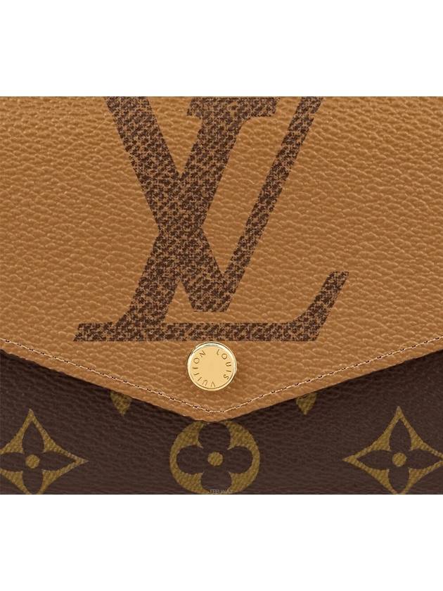 Sarah Monogram Reverse Long Wallet Brown - LOUIS VUITTON - BALAAN 3