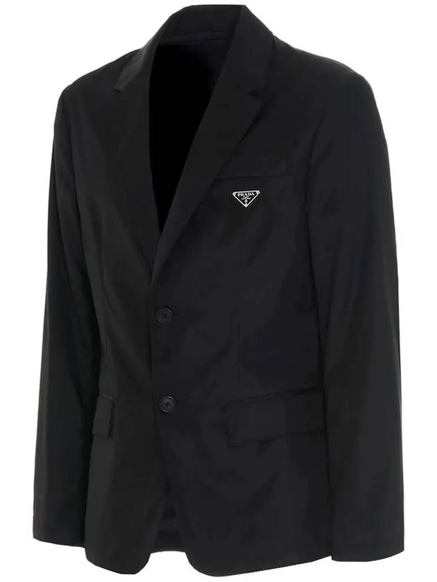 Re-Nylon Single Jacket Black - PRADA - BALAAN 5