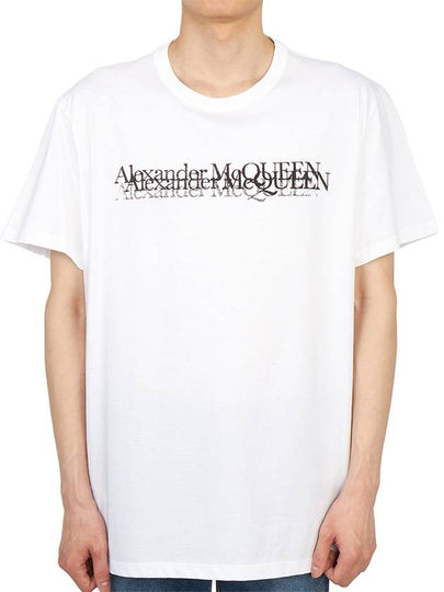 Logo Stamp Short Sleeve T-Shirt White - ALEXANDER MCQUEEN - BALAAN 2