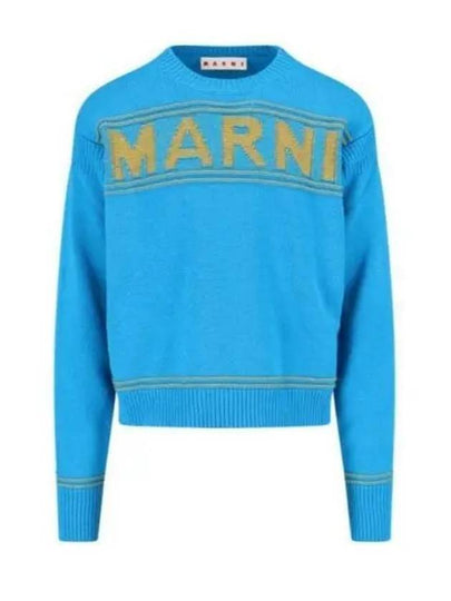 Fisherman Logo Knit Top Blue - MARNI - BALAAN 2