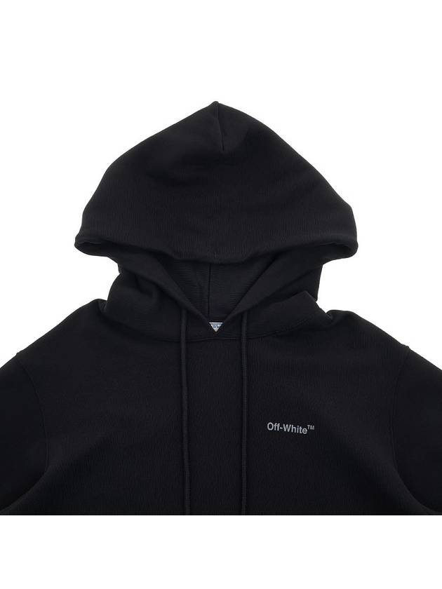 Men's Diag Outline Slim Hoodie Black - OFF WHITE - BALAAN.