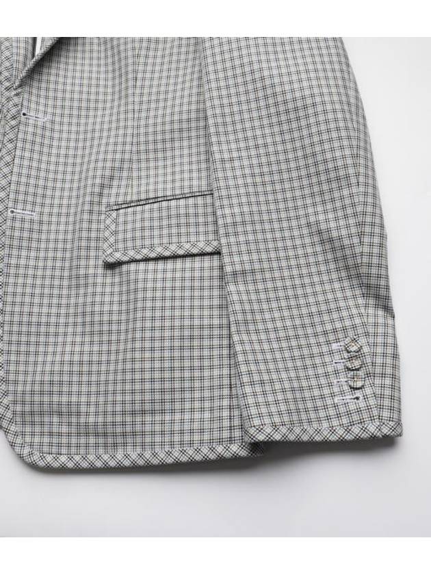 Unconstructed Seersucker Houndstooth Jacket Grey - THOM BROWNE - BALAAN 7