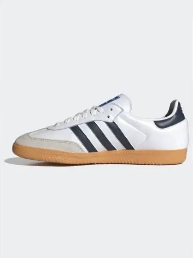 Samba OG Leather Low Top Sneakers Night Indigo White - ADIDAS - BALAAN 2