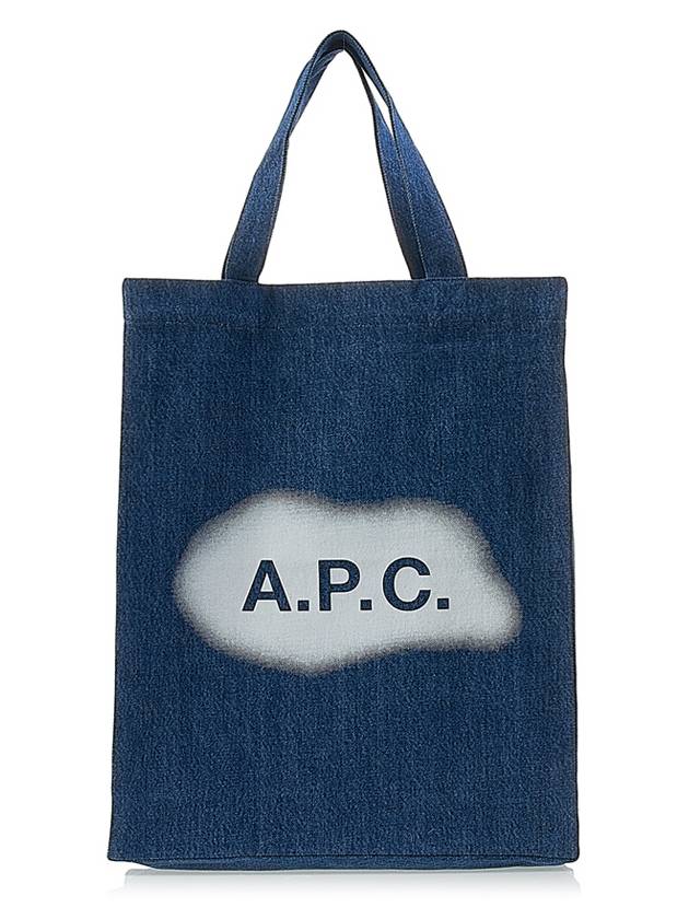 Logo Lou Mini Denim Tote Bag Indigo - A.P.C. - BALAAN 2