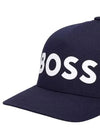 Boss SEVILE Seville front logo detail cotton cap hat navy - HUGO BOSS - BALAAN 2