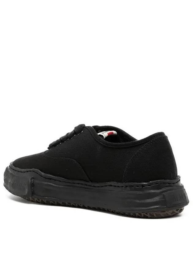 Baker OG Sole Canvas Low Top Sneakers Black - MIHARA YASUHIRO - BALAAN 4