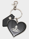 Jordan Mirror Heart Key Holder Black - VIVIENNE WESTWOOD - BALAAN.