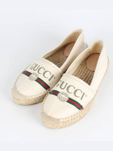 Band logo canvas espadrille 36 5 235 - GUCCI - BALAAN 1