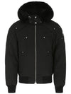 Men's Ballistic Bomber Jacket Black Fox Fur Black - MOOSE KNUCKLES - BALAAN 2