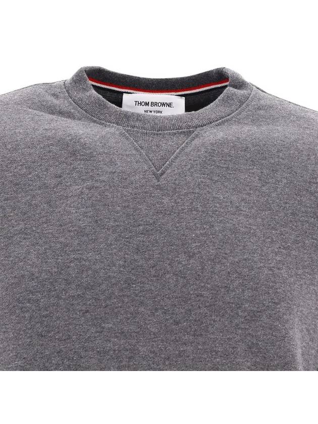 4 Bar Loopback Jersey Sweatshirt Dark Grey - THOM BROWNE - BALAAN 4