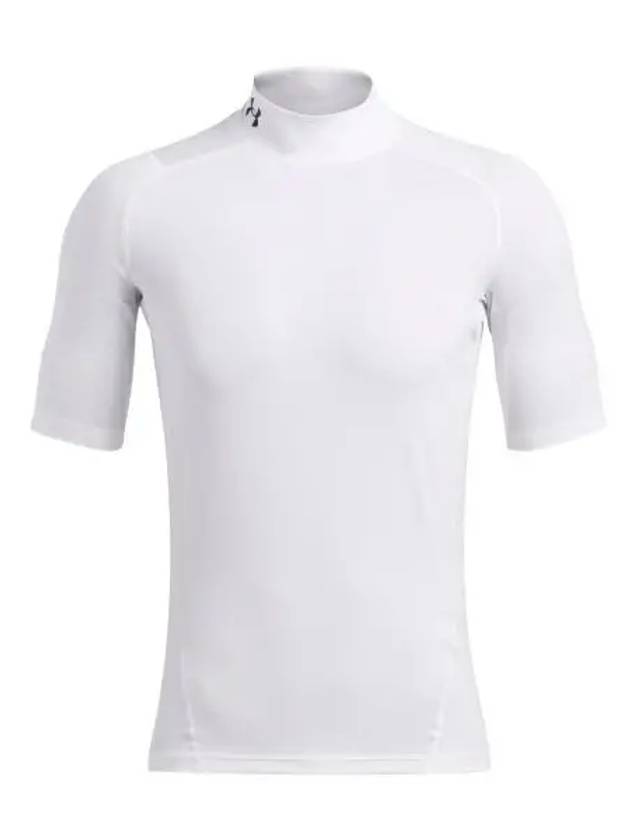 Heat Gear Armor Compression Mock Neck Short Sleeve T Shirt 1372586 100 - UNDER ARMOUR - BALAAN 1