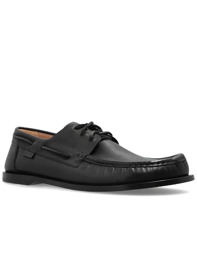 Loewe Shoes Campo Type Boat Shoe, Men's, Black - LOEWE - BALAAN 4