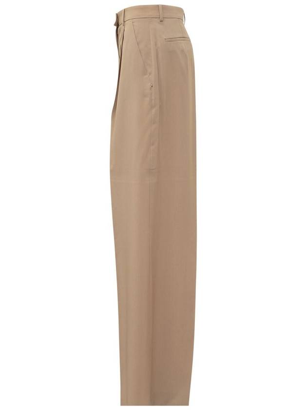 Bella oversized stretch wool wide pants beige - MAX MARA SPORTMAX - BALAAN 4