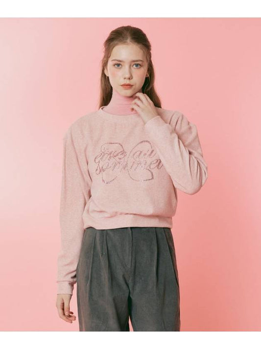 wool terry knit pink - ETRE AU SOMMET - BALAAN 1