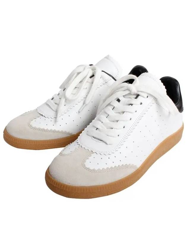 Women's Blyce Vintage Leather Low Top Sneakers White - ISABEL MARANT - BALAAN 2