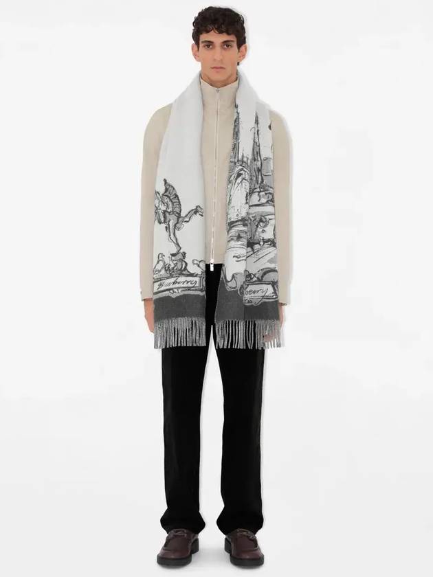 Westminster Cashmere Scarf Grey - BURBERRY - BALAAN 6