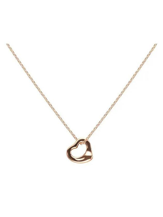 Women’s Open Heart Pendant Necklace Rose Gold - TIFFANY & CO. - BALAAN 2