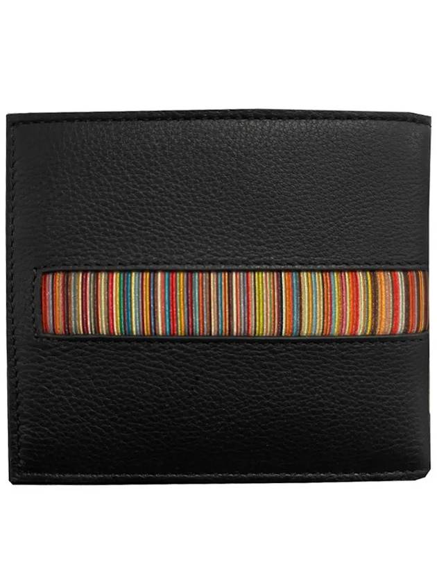 24SS Rainbow Line Half Wallet Black M1A 4832 AINSET 79 - PAUL SMITH - BALAAN 3