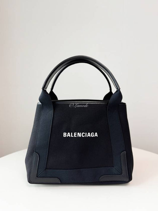 Cabas Logo Canvas Small Tote Bag Black - BALENCIAGA - BALAAN 2