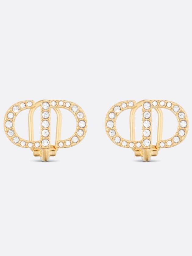 Petite CD Logo Clip Earrings - DIOR - BALAAN 1