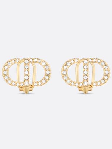 Petite CD Logo Clip Earrings - DIOR - BALAAN 1