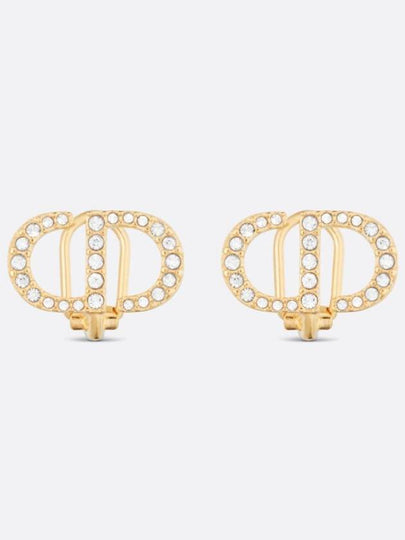 Petit CD Clip Stud Earrings Gold - DIOR - BALAAN 2