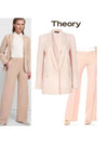 Pure Flannel Power Suit Set Pink - THEORY - BALAAN.
