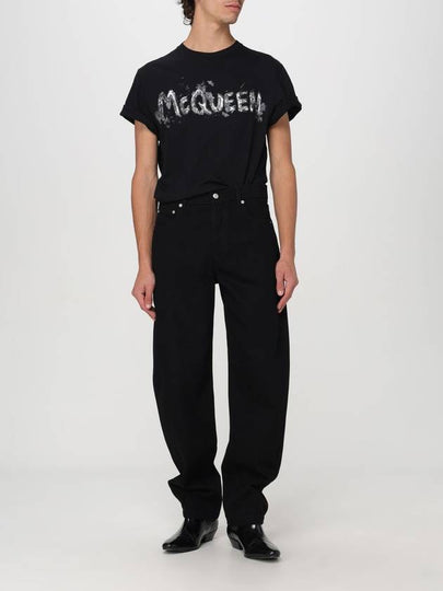 T-shirt con logo alexander mcqueen - ALEXANDER MCQUEEN - BALAAN 2