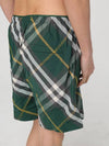 Check Twill Swim Shorts Green - BURBERRY - BALAAN 5