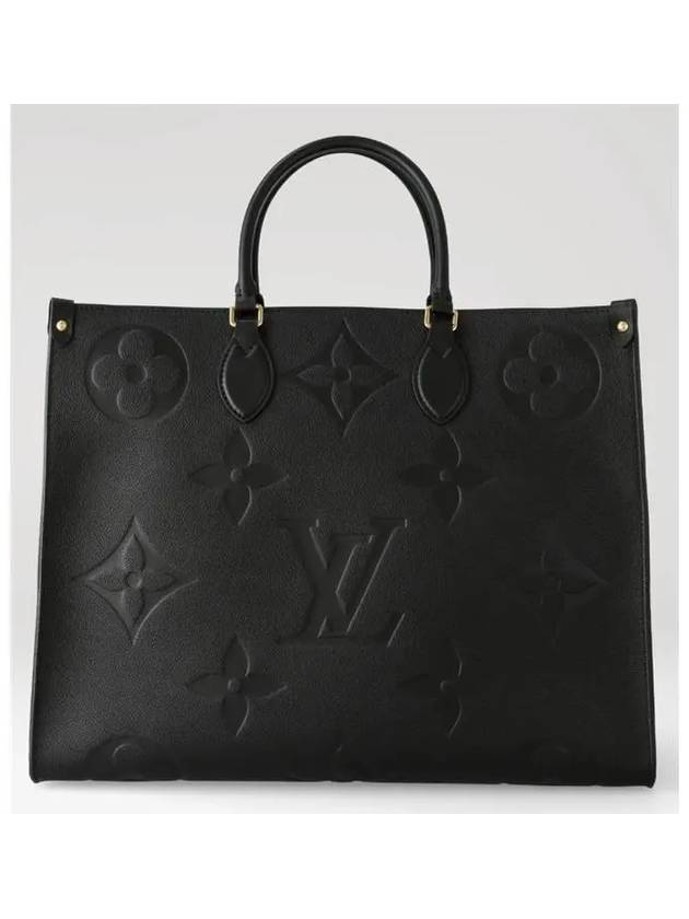 OnTheGo Monogram Empreinte Leather Tote Bag Black - LOUIS VUITTON - BALAAN 3