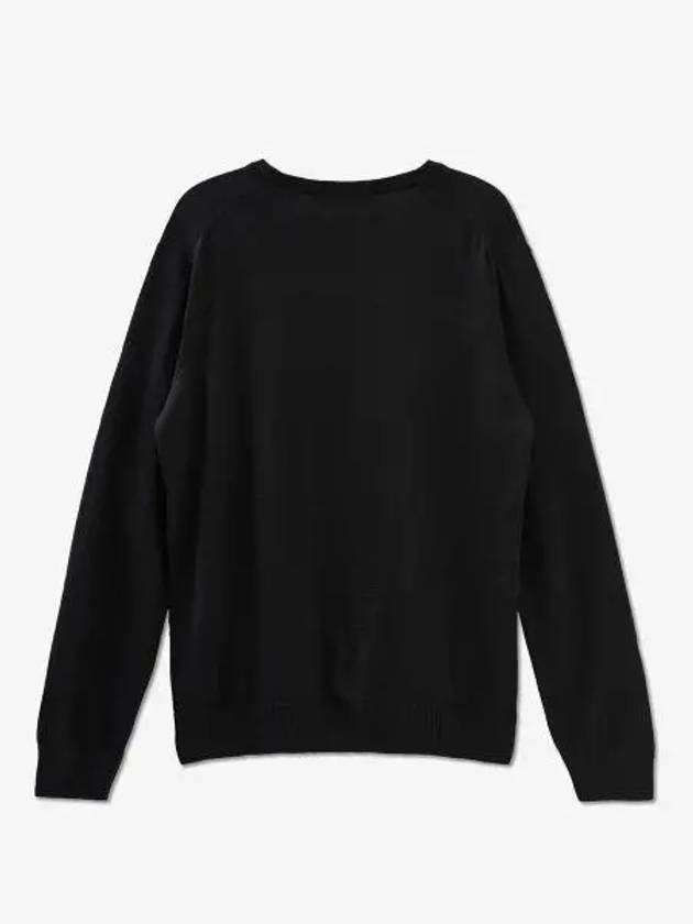 Men's Tricolor Fox Knit Black FU00502KT1036 BK - MAISON KITSUNE - BALAAN 2