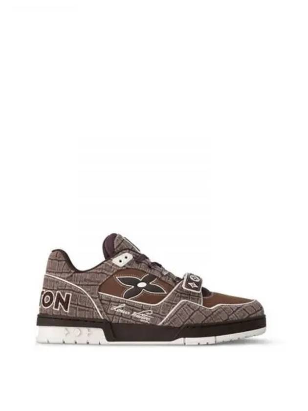 LV Trainer Low Top Sneakers Mocha Brown - LOUIS VUITTON - BALAAN 1