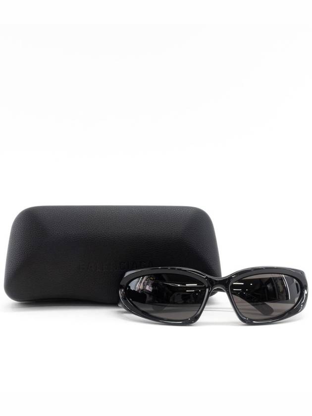 Eyewear Swift Oval Sunglasses Black - BALENCIAGA - BALAAN 3