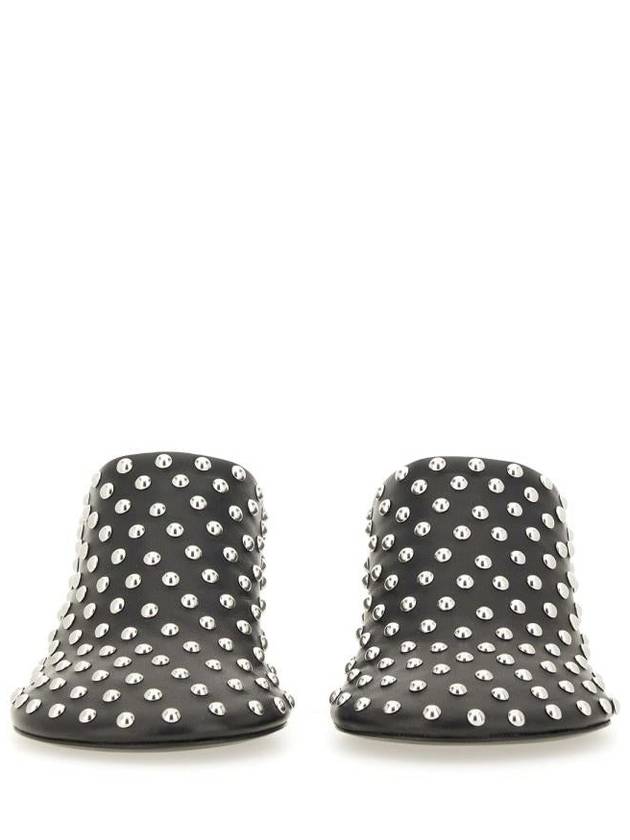 Jil Sander Nappa Leather Mules With Studs - JIL SANDER - BALAAN 4