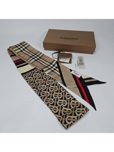 silk skinny scarf - BURBERRY - BALAAN 1