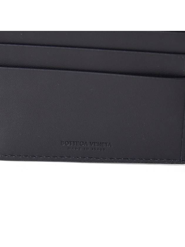 Men's Intrecciato Half Wallet Navy - BOTTEGA VENETA - BALAAN 6