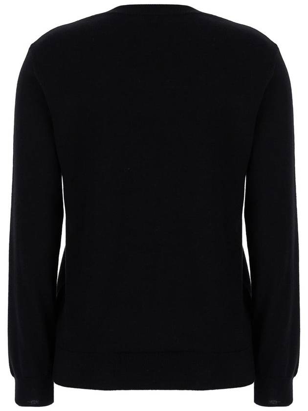 Philo Embroidered Logo Wool Knit Top Black - A.P.C. - BALAAN 3