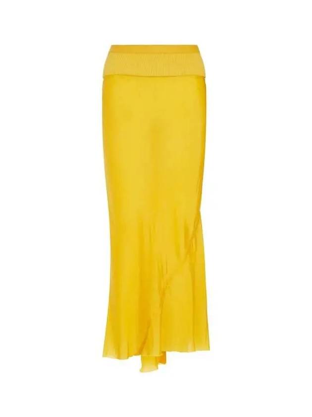 WOMEN A line bias skirt yellow - RICK OWENS - BALAAN 1