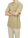 T Just Doval PJ Oval D Patch Short Sleeve T Shirt Beige - DIESEL - BALAAN 7