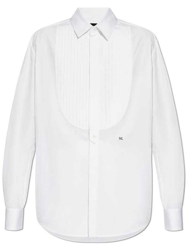 Dsquared2 Cotton Shirt With Concealed Placket, Women's, White - DSQUARED2 - BALAAN 1