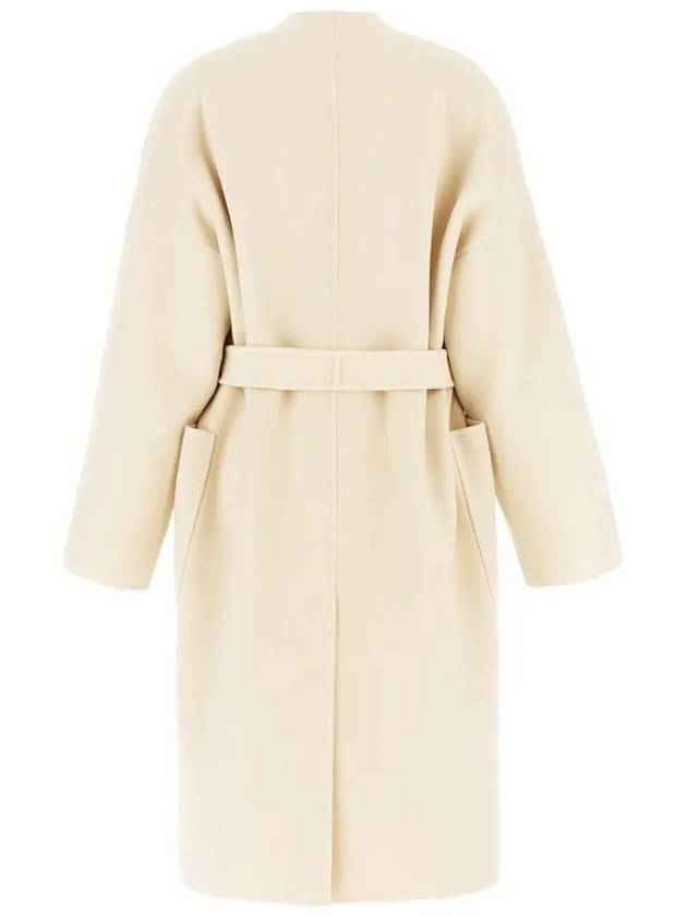 ERIS Belted Wool Coat Ivory 2425016011 064 - MAX MARA - BALAAN 3