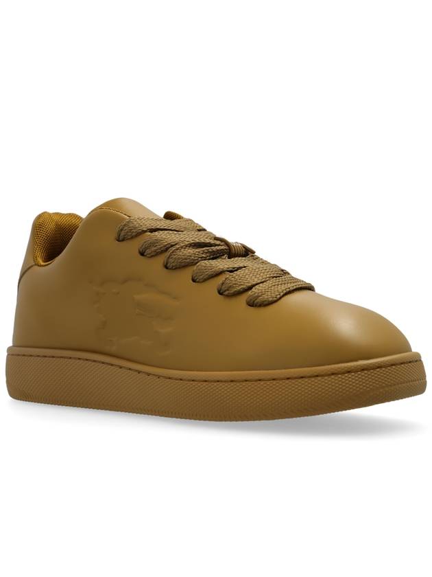 Box Leather Low Top Sneakers Shrew - BURBERRY - BALAAN 5