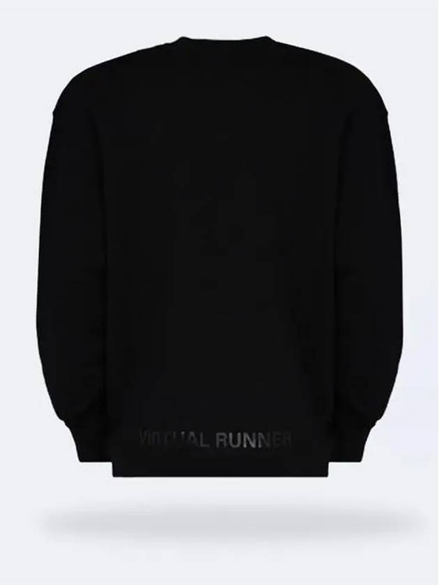 Virtual Runner Print Sweatshirt Black - VALENTINO - BALAAN.