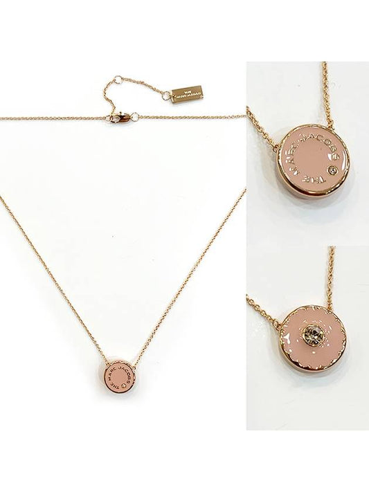 Reversible Medallion Pendant Necklace Pink - MARC JACOBS - BALAAN 2