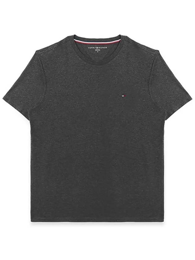 Essential Solid Short Sleeve T Shirt Grey - TOMMY HILFIGER - BALAAN 6