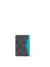 Monogram Pocket Organizer Card Wallet Grey Turquoise - LOUIS VUITTON - BALAAN 4