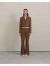 semi-wide wool pants camel - UNMUTE - BALAAN 7